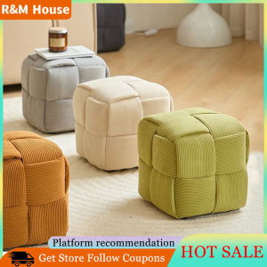 Entrance Soft Package Shoe Change Stool Square Stool Home Sofa Stool Bedroom Stool Make-up Stools
