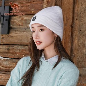 Lạc Đà vương miện Mũ đan trượt tuyết ấm áp Mũ lạnh cưỡi Mũ len mũ chống lạnh