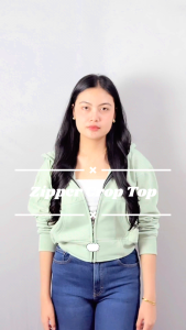 HOODIE ZIPPER CROP TOP WANITA KOREAN STYLE HOODIE ZIPPER CROP BAHAN LEMBUT/JACKET WANITA