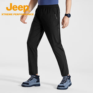Jeep | Jeep Mens Outdoor Waterproof Quick Dry Pants Breathable Summer Slimming Long Straight Casual Sports Trousers
