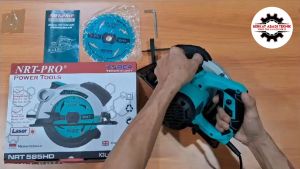 NRT-PRO 585 HD Mesin Circular Saw 7 Inch Laser Gergaji Listrik Circle Potong Kayu 585HD
