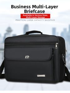 JIFANPAUL | Waterproof Durable Business Briefcase Large Capacity Oxford Fabric