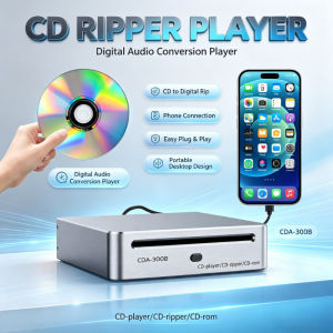 CD Ripper Player Automatic Ripping Drive Converts CDs To WAV Files With Automatic Transcription Copying CDs To Storage CD Rom