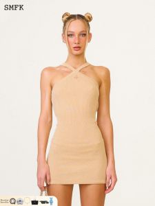 SMFK | Chinese Style Dragon Embroidered Sleeveless Slim Fit Dress