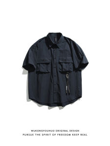 WUKONGYOUHUO | Vintage Casual Loose Mens Short Sleeve Shirt