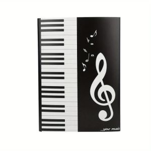 4 Pages Expand Music Folder A4 6 Pockets Music Storage Sheet Big Piano Score Folder Writing Modification Modify Sheet Music