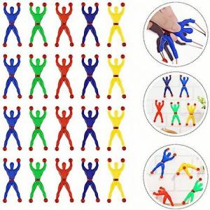 10/100Pcs Novelty Sticky Wall Climbing Climber Men Kids Boy Birthday Party Favors Supplies Pinata Fillers Treat Bag Gifts
