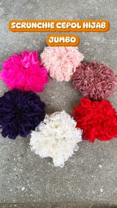 IKAT RAMBUT CEPOL HIJAB SCRUNCHIE BROKLAT TILE - CEPOL HIJAB ANTI PUSING KARET RAMBUT WANITA