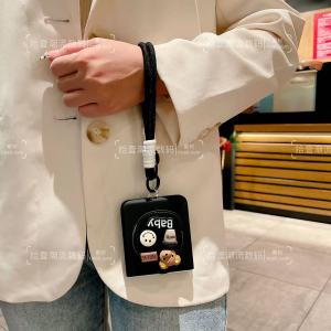 Detachable Bear Stand Huawei Pocket2 Phone Case Magnetic Ring P50 Pocket Foldable Screen Cartoon Protective Cover with Wrist Strap Cute Anti-Fall
