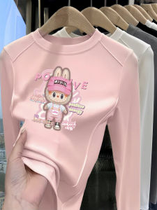 Adorable Base Layer Shirt T-Shirt for Girls Spring Autumn Warmth Cartoon Ultra Cute Top Childrens Clothing Kids Fashion