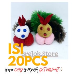 Boneka Gantungan Kunci Bajing Tupai isi 20pcs