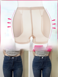 กางเกงชั้นในเสริมสะโพกแบบไร้ตะเข็บ ทรงบาง ด้านนอกเป็นธรรมชาติ กางเกงชั้นในเสริมหน้าอกแบบไร้รอยตะเข็บ ทรงกระบอกยาว สำหรับผู้หญิงวัยรุ่น