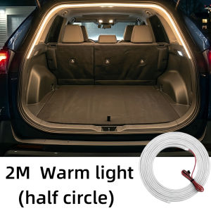 Car high brightness trunk lighting ambient light interior decoration LED wiring free automatic sensing tailgate light strip