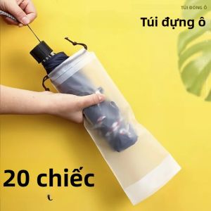 Túi Đựng Ô Trong Suốt Chống Thấm Nước 5/20 Chiếc Có Dây Rút Túi Đa Năng Di Động Dành Cho Đồ Dùng Cần Thiết Khi Đi Du Lịch Tại Nhà
