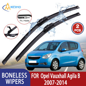 Kcimo For Opel Vauxhall Agila B 2007-2014 Car Wiper U-type Soft Rubber Boneless Wiper HD Quiet Durable Automotive Wiper 22"+16"