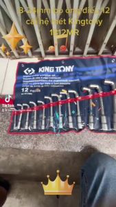 8-24mm bộ ống điếu 12 cái hệ mét sịn sò Kingtony 1812MR