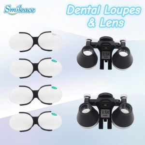 Smileace | Dental Loupes Accessories 2.5X 3.5X Optical Lens With Clip Magnifying Glass Binocular Dental Magnifier