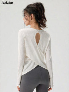 aziztas | Moisture-wicking Beautiful Back Sport Top