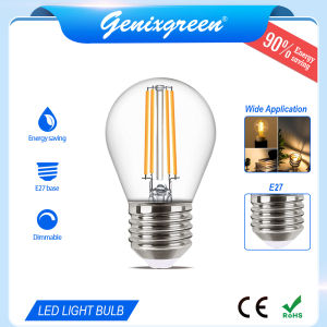 Genixgreen Led เอดิสันหลอดไฟ 4วัตต์วินเทจเส้นใยหลอดไฟประหยัดพลังงาน 220 โวลต์ หลอดไฟ 2700พันอบ อุ่นสีขาว เส้นใย LED สำหรับบ้าน