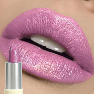 Bold Shimmery Pink Lipstick Waterproof & Non-Fading High-Pigment Glitter Lip Color for All-Day Shine