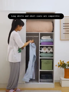 EURAKE Sliding Door Wardrobe Space Saving Wardrobe Freestanding Wardrobe Multi Function Wardrobe Bedroom Wardrobe