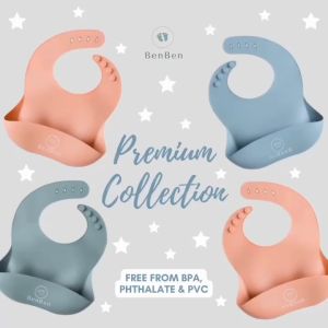 Benben Silicone Baby Bibs - Slaber Silicone