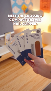 Crossing Compact Travel Stainless-Steel Nail Clippers With Pouch