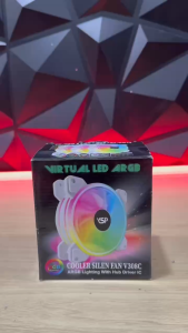 Bộ Kit 3 Fan Case Máy Tính V308C Trắng LED ARGB - Hàng Chính Hãng