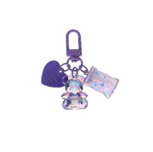 Colorful Love Candy Keychain School Bag Hanging Accessories Cute and Cute Hugging Bear Student Bag Hanging Accessories