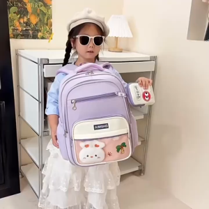 Balo học sinh tiểu học bé gái bé trai in hoạt tiết dễ thương mã 833 size 41*31cm