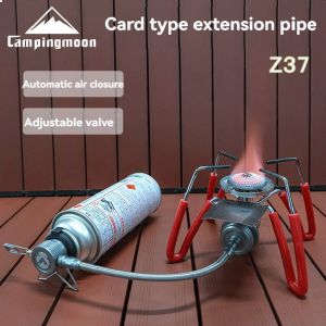 Campingmoon | CAMPINGMOON Gas Furnace Extension Pipeline Adapter Pressure Resistant and Flame-retardant Card Furnace Extension Pipe