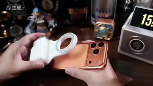 Magnetic Camera Grip with Remote Shutter Fill Light Remote Control Handle Universal for iPhone Androids Phones
