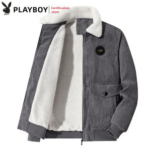 Corduroy แฟชั่นลำลอง ชุดบอยผู้ชาย หนาแจ็คเก็ต แจ็กเก็ตเพลย์บอย ที่มีคุณสมบัติของแฟชั่นลำลอง สำหรับฤดูหนาว อยู่ปกติแล้ว