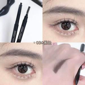 Ship from 🇲🇾Double Headed Eyebrow Pencil Natural Three-dimensional Wild Eyebrows Waterproof Lasting 眉笔