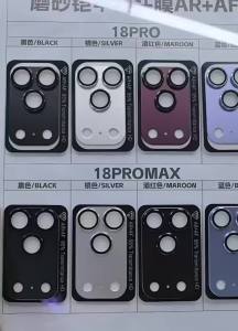 Leather Texture Aluminum Metal Ring Camera Lens Protector For iPhone Duo 18 17 Pro Max Armor Anti Scratch Tempered Glass Film