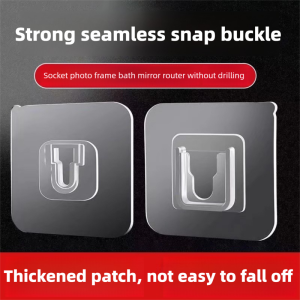 Double-Sided Self Adhesive Wall Hooks Strong Sticky Transparent Traceless Kitchen Bedroom Wall Hook Storage Holders Wholesale