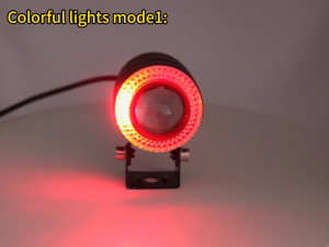Motorcycle/Car modification front fog light super bright aperture angel eye light lens LED light rainbow univer