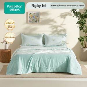 Purcotton | Chăn Hơi Nước Cotton Sạch Sẽ Cảm Giác Nhẹ Nhàng Mùa Hè