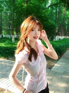 Áo Sơ Mi Nữ Tay Ngắn Màu Hồng Kẻ Sọc Phong Cách Hàn Quốc Ngọt Ngào Cay Nồng Ôm Vừa Vặn Thời Trang Mùa Hè