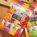 StarSun Assorted Fruit Jelly Grape Strawberries Children Snacks 30 Pieces Delicious Gelatinous Candy Thai Brand Snack Treats. 