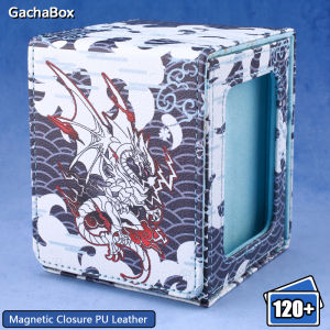 Blue-Eyes White Dragon Card Storage Deck BoxDisplay WindowHolds 120+ Sleeved Cards Magnetic PU for YuGiOh PTCG  MTGameCards