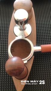 [HCM-Hàng sẵn] Khay cafe đựng OCD Tamper Dosing giá đỡ tiện lợi cho các Barista … chất liệu gỗ óc chó sang trọng