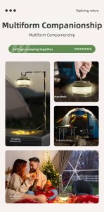 RUILUO | Flexible Measuring Tape Light Outdoor Camping Light Waterproof Light Strip Ambiance Light Tent Decoration Light Quick Storage Light String