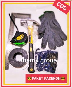 paket hemat tukang/palu konde siku meteran benang/paket alat tukang lengkap