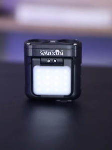 Warsun นกฮูกไฟหน้า Type-C ไฟหน้าแบบชาร์จไฟได้แบบพกพาหมุนไฟล่าสัตว์ไฟฉาย LED ตกปลาด้านหน้าจักรยาน