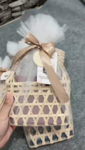 HAMPERS ROTAN HIJAB MOTIF KADO ULANG TAHUN WISUDA HAMPERS HIJAB SOUVENIR PENGAJIAN AQIQAH
