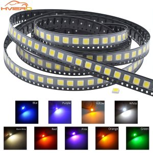 100/1000PCS 5050 White Red Blue RGB Smd Smt 60mA 3V 3-chips 10-12lm 6000-6500k Led Plcc-6 Bright Lamp Bulb Light Emitting Diodes
