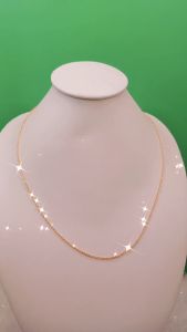 Kalung Marcel 01  Polosan Tanpa Liontine Alloy Lapis Mas 18K Premium Quality Tahan Lama NP002G
