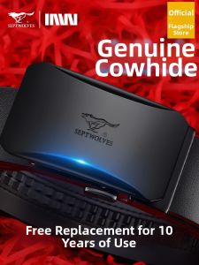 SEPTWOLVES | Genuine Cowhide Mens Automatic Buckle Belt