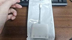 Bộ Chuyển Đổi USB Type C 3 Trong 1 Cho iPhone 17/16/15 Pro Max Đầu Đọc Thẻ SD/TF Đầu Đọc Thẻ Nhớ Máy Ảnh Cắm Là Chạy
